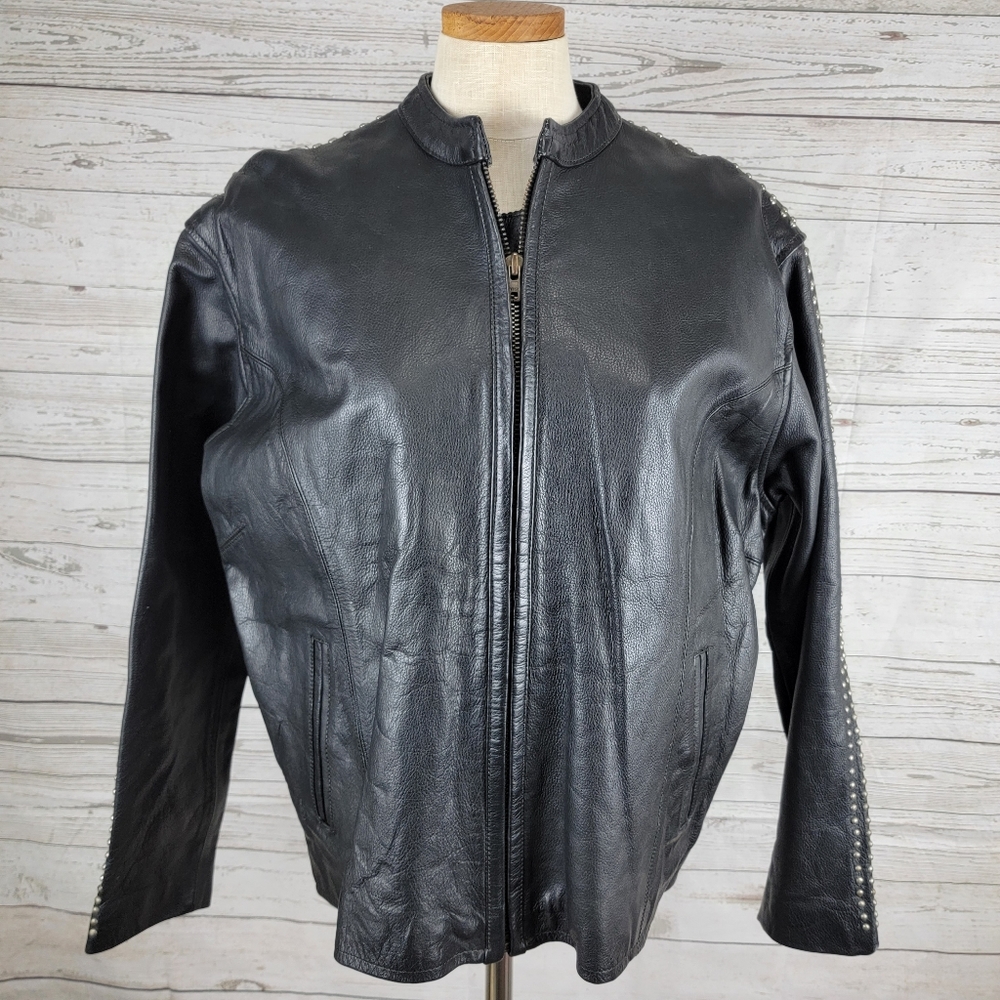 Men's Unik leather jacket 3XL